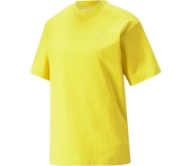 Придбати - жіночу футболку  Футболка жіноча Puma YONA SUNP MOCK NECK TEE жовта 53797741 Розмір XS (53797741_XS)