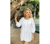 Придбати - жіночу пляжну сорочку  Пляжна сорочка з мереживом Fresh Cotton 330 F-1c 48(XL) Білий Fresh Cotton 330 F-1c