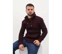 Придбати - чоловічу кофту  Кофта Alberto Maldini 6002 L Бордовий (247D)