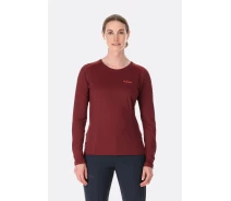Придбати - жіночу термобілизну  Жіночий лонгслів Rab Force LS Tee Womens 8 Бордовий (5059913003269)