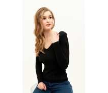 Придбати - жіночу кофту  Светр Rumera 851 One Size Чорний (266)