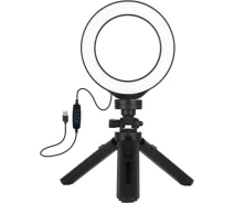 Придбати - кільцеве світло  Кільцеве світло Puluz PKT3058 Ring Light 12см (8W) зі стійкою