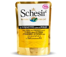 Придбати - корм для кота  Консерви для кішок Schesir Tuna & Chicken з тунцем та куркою у желе 85гр