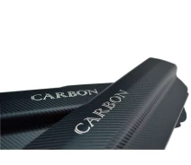 Придбати - накладку на поріг  NataNiko Накладки на пороги Premium + carbon для Nissan Qashqai I 2007-2013 (PK-NI18)