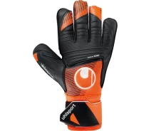 Придбати - воротарську рукавичку  Воротарські рукавички Uhlsport SOFT RESIST+ чорно-жовтогарячі 1011318 01 Розмір 7.5