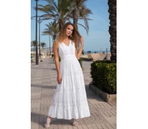 Придбати - пляжну сукню  Пляжне плаття з мереживами Fresh Cotton 21F-026C 46 (L) Білий Fresh Cotton 21F-026C