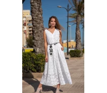 Придбати - пляжну сукню  Довга сукня з кишенями Fresh Cotton 21F-029C 44 (M) Білий Fresh Cotton 21F-029C