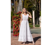 Придбати - пляжну сукню  Довге пляжне плаття Fresh Cotton 21F-025C 44 (M) Білий Fresh Cotton 21F-025C