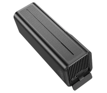 Придбати - автокомпресор  Портативний компресор Hoco ZP7 5000 mAh 10.3 bar Black