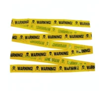 Придбати - святкову декорацію  Стрічка огороджувальна Warning Halloween 19-120YL (NAT04879)