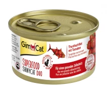 Придбати - корм для кота  Вологий корм для котів Gimborn GimCat Shiny Cat SUPERFOOD з тунцем і помідором 70 г