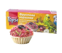 Придбати - ласощі для птаха  Ласощі для хвилястих папуг Topsi Фруктовий кошик, 3 шт.