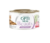 Придбати - корм для кота  Вологий корм для кішок Optimeal Beauty Harmony 12 шт по 70 г (тунець)