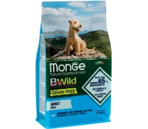 Придбати - корм для собаки  Сухий корм для собак Monge Dog Bwild Gr. Free Mini анчоус 2.5 кг (8009470004725)