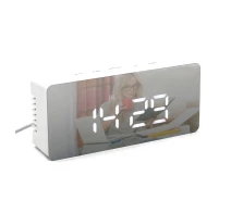 Придбати -  Настільний дзеркальний годинник з термометром CG Beluck Mirror Clock 1