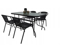 Придбати - комплект садових меблів  Комплект садових меблів Kontrast Garden Bistro Black-4