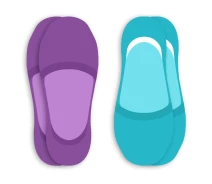 Придбати - жіночий слід  Комплект слідків від SOX (2 пари: фіолетові + бірюзові) (p27-0359-41-45)