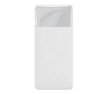 Придбати - універсальну мобільну батарею  Павербанк Powerbank Baseus Bipow Digital Display 30000 mAh 15W 3A з підтримкою швидкої зарядки 3A 2USB/1Type-C QC White