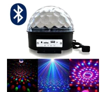 Придбати - нічник  Музична диско-куля Remax 021 Bluetooth USB 2 динаміки з пультом Чорний (0014753)