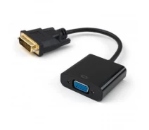 Придбати - кабель та перехідник  Перехідник DVI 24+1 M to VGA F 1080p Vinga (VCPDVI241VGA)
