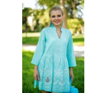 Придбати - жіночу пляжну туніку  Бірюзова туніка Fresh Cotton 362 F-1c 48(XL) Бірюзовий Fresh Cotton 362 F-1c