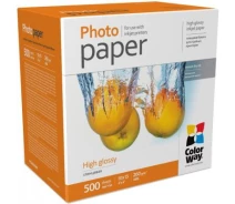 Придбати - фотопапір  Папір ColorWay 10x15 260г, glossy, 500арк, карт.уп. (PG2605004R)
