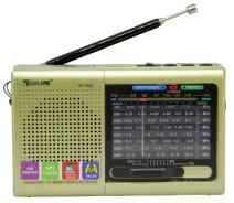 Придбати - радіоприймач  Радіоприймач колонка MP3 колонка USB Golon RX-6622 з ремінцем золотистий