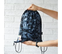 Придбати - рюкзак  Рюкзак-сумка для одягу та взуття 4Profi Камуфляж синій оксфорд 45818 (000003453)