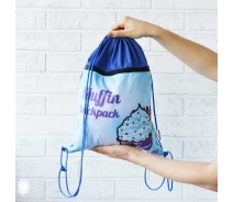 Придбати - рюкзак  Рюкзак-сумка для одягу та взуття 4Profi "Cake" blue Лаке 46013 (000003472)
