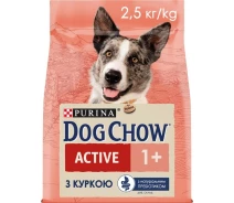 Придбати - корм для собаки  Корм для собак DOG CHOW Active.З куркою.Для активних та робочих соб/сух 2,5кг (7613034487858)