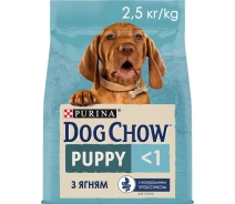 Придбати - корм для собаки  Сухий корм для цуценят Dog Chow Puppy з ягням 2.5 кг (7613034488657)