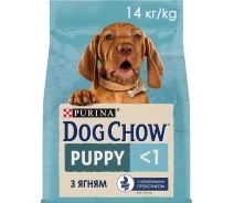 Придбати - корм для собаки  Сухий корм для цуценят Dog Chow Puppy з ягням 14 кг (7613034487872)
