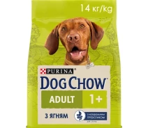 Придбати - корм для собаки  Сухий корм для дорослих собак Dog Chow Adult з ягням 14 кг (7613034487636)