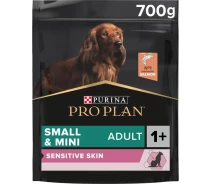 Придбати - корм для собаки  Сухий корм PRO PLAN Small&Mini Adult 1+ Sensitive Skin для дорослих собак дрібних порід з чутливою шкірою, з лососем 700 г (7613035120808)