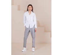 Придбати - жіночу сорочку  Біла жіноча сорочка з рукавом FashionYouWant L/XL, білий 46-450035