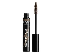 Придбати - туш для вій  Кольорова туш для вій NYX Cosmetics Worth the Hype Volumizing & Lengthening Mascara 02 BROWNISH BLACK (WTHM02)