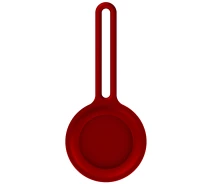 Придбати - смарт-брелкок  Чохол-брелок ArmorStandart для AirTag Silicone Long Loop Red (ARM58949)