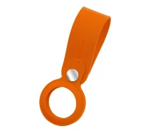 Придбати - смарт-брелкок  Чохол-брелок ArmorStandart для AirTag Silicone Loop with Button Orange (ARM59159)
