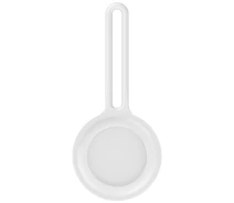 Придбати - смарт-брелкок  Чохол-брелок ArmorStandart для AirTag Silicone Long Loop White (ARM58948)
