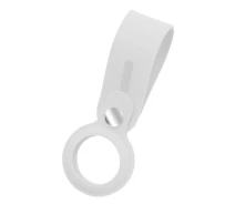 Придбати - смарт-брелкок  Чохол-брелок ArmorStandart для AirTag Silicone Loop with Button White (ARM58923)