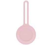 Придбати - смарт-брелкок  Чохол-брелок ArmorStandart для AirTag Silicone Long Loop Pink (ARM58998)