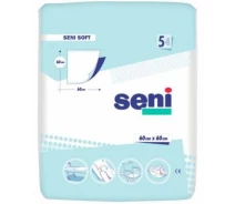 Придбати - пелюшку для малюків  Пелюшки для малюків Seni Soft 60x60 см 5 шт (5900516690311)