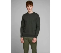 Придбати - чоловічу кофту  Пуловер JJEBASIC KNIT CREW NECK NOOS 12137190-Forest Night Jack & Jones XXL Зелений