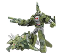 Придбати - іграшку-робота  Трансформер "Військова техніка" A-Toys 339-85, 15 см (Літак світлий камуфляж)