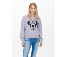 Придбати - жіночу кофту  Худі ONLDISNEY LIFE L/S MINNIE FLOWER BOX SWT 15250095-Cosmic Sky-Print: MINNIE HAPPY ONLY XS Бузковий