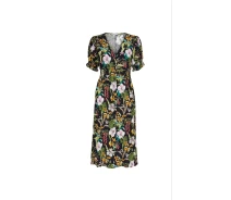 Придбати - повсякденну сукню  Сукня ONLMARS 2/4 MIDI DRESS WVN 15226567 Tap Shoe-JUNGLE FLOWER ONLY XS Чорний