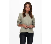 Придбати - жіночу кофту  Пуловер ONLGABI LIFE L/S O-NECK PULLOVER CC KNT 15231424-Kalamata-Detail:W. MELANGE ONLY S Сірий