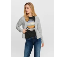 Придбати - жіночу кофту  Кардиган ONLCAROL L/S CARDIGAN KNT NOOS 15196734-Light Grey Melange ONLY M Сірий