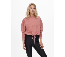 Придбати - жіночу кофту  Толстовка ONLSQUARE L/S STRING O-NECK CC SWT 15234269-Ash Rose ONLY L Рожевий