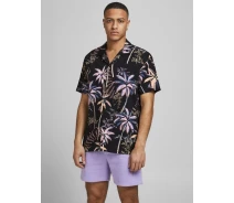 Придбати - чоловічу сорочку  Сорочка JORTROPICANA RESORT SHIRT S/S LTN 12187956 Tap Shoe Jack & Jones XXL Чорний
